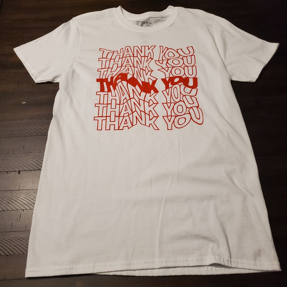 Thank You Trash Bag Novelty Screen Tee - Picture 1 of 4